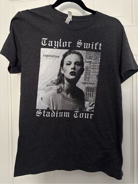 Taylor Swift Reputation Stadium Tour Graphic Tee - Charcoal